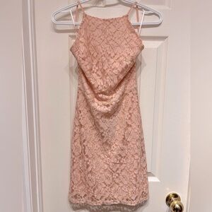 Backless Halter Mini Dress